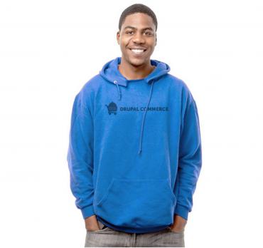 Blue hoodie (front)