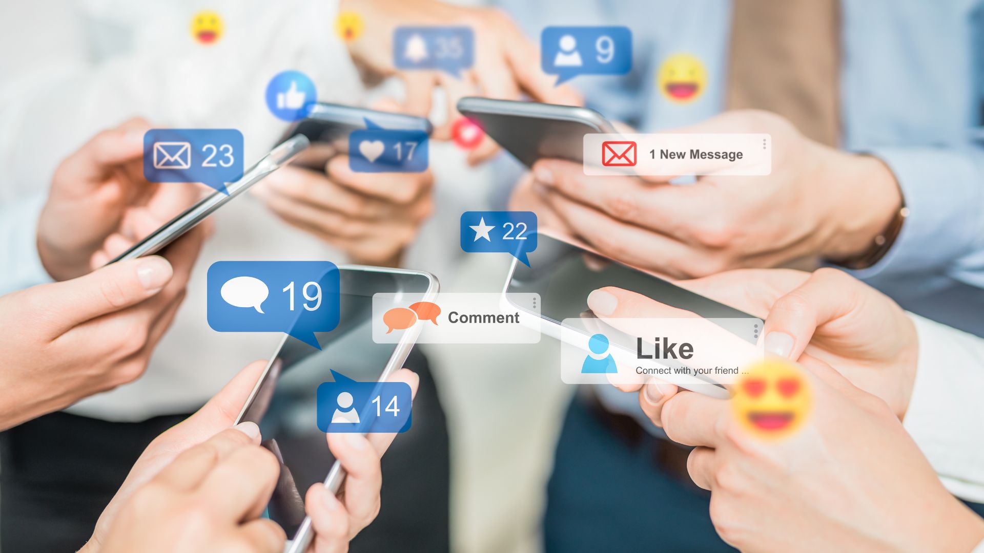 Social media platforms linkedin instagram facbook